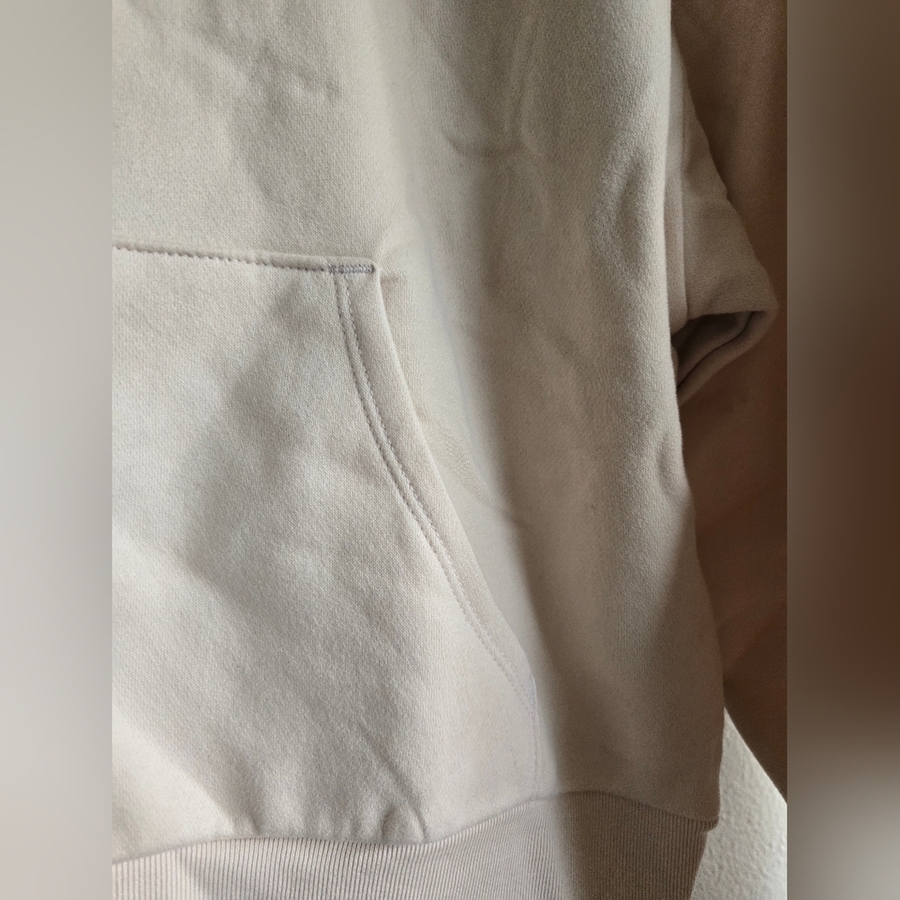 NWT! Gap, Logo Zippered Sweatshirt, Oyster, Size Medium - Picture 8 of 11